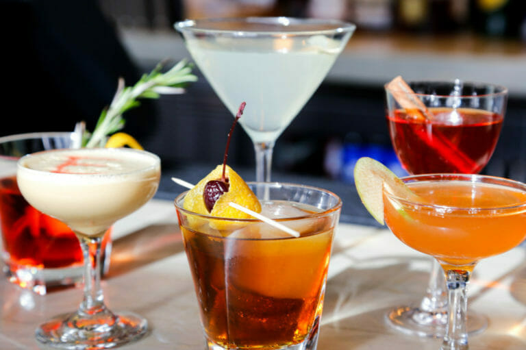 A collection of cocktails